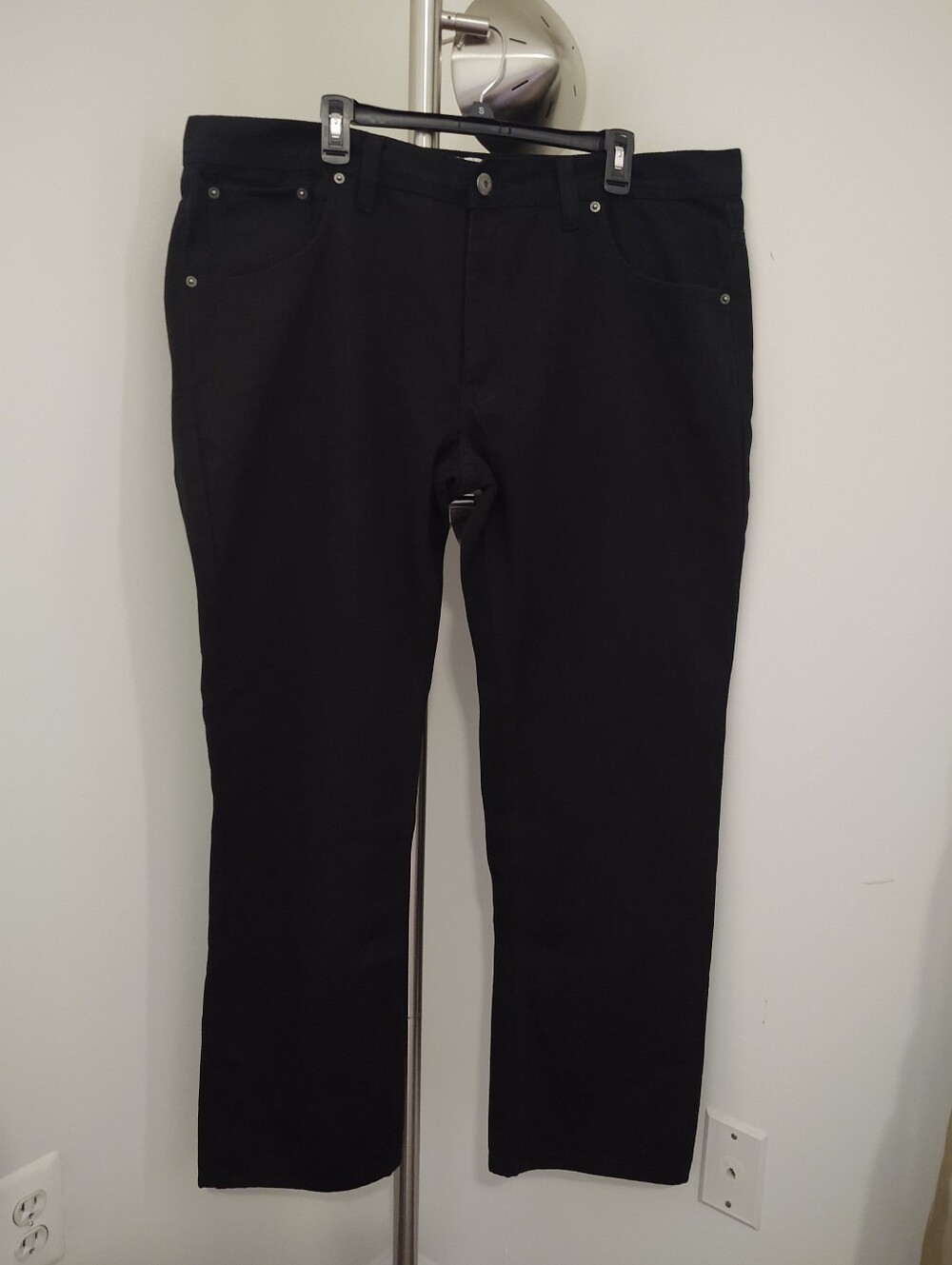 Parish Nation Black Straight-Leg Men's Jeans 44x32